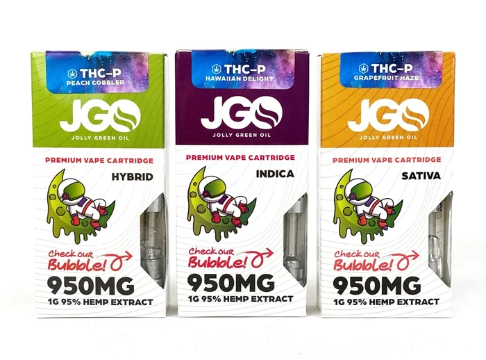 JGO THC-P Premium Vape Cartridge 950MG
