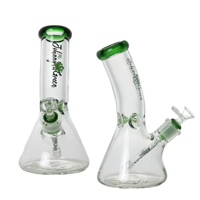 Johnny Green – 10″ 9mm Beaker Bent Neck w/ Grid Percolator Slide