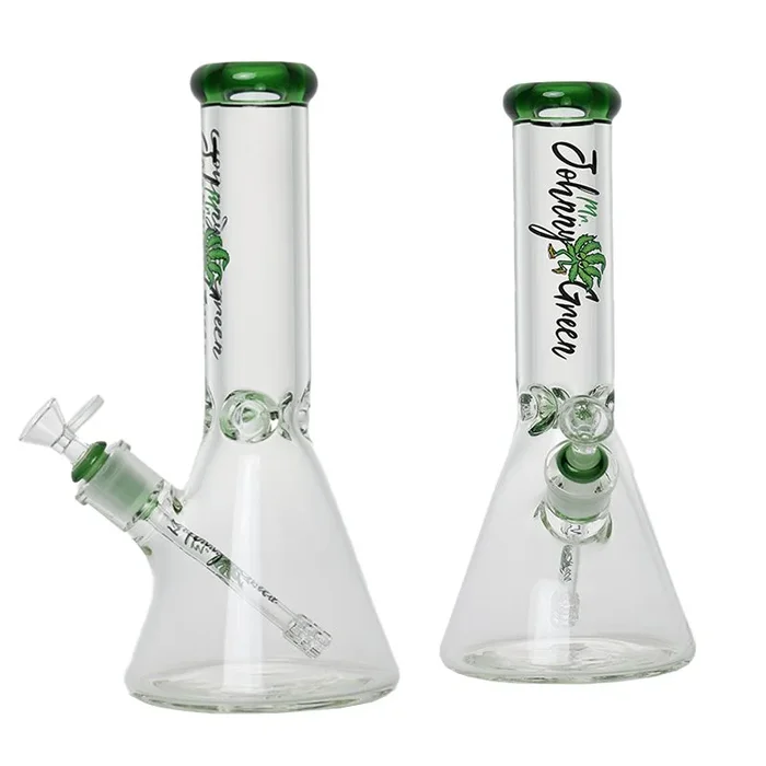 Johnny Green – 12″ 9mm Beaker w/ Elephant Joint and Grid Percolator Slide