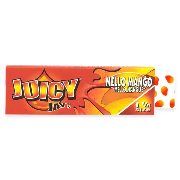 Juicy Jay’s – 1.25″ Rolling Papers – Mello Mango