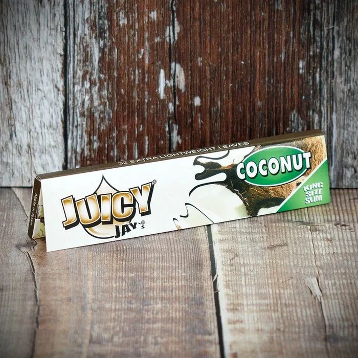 Juicy Jay’s King Size Slim Rolling Papers – Coconut