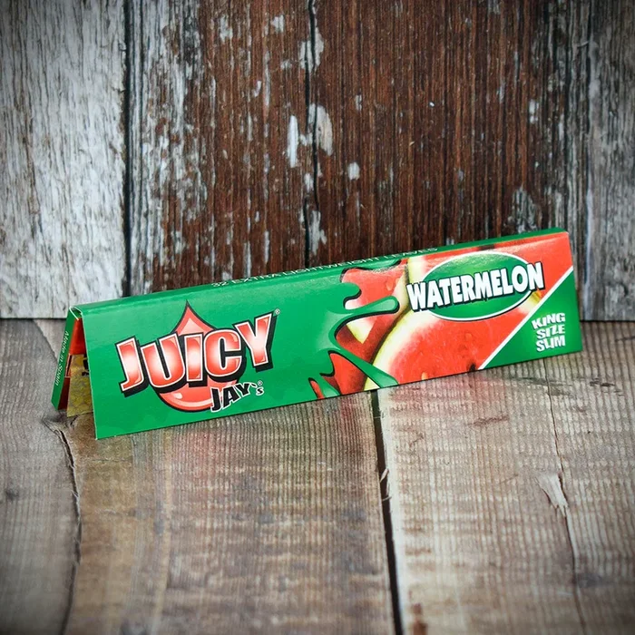 Juicy Jay’s King Size Slim Rolling Papers – Watermelon