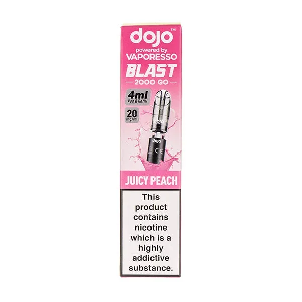 Juicy Peach Dojo Blast 2000 Go Prefilled Pod + Refill by Vaporesso