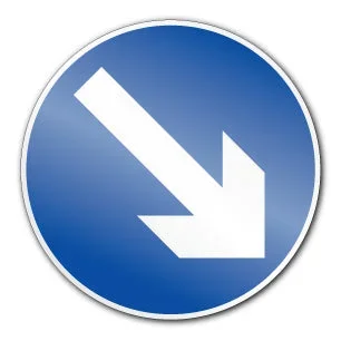 Keep right symbol (Post/Fence Fix)