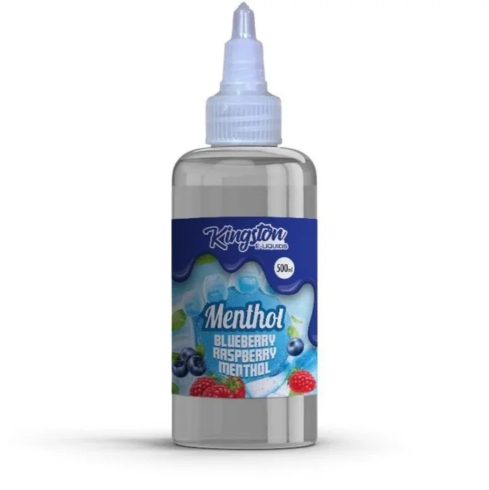 KINGSTON BLUEBERRY RASPBERRY MENTHOL 500ML SHORTFILL E-LIQUID