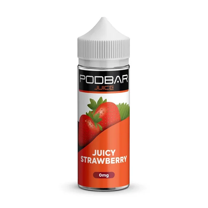 KINGSTON PODBAR JUICE JUICY STRAWBERRY 100ML SHORTFILL E-LIQUID