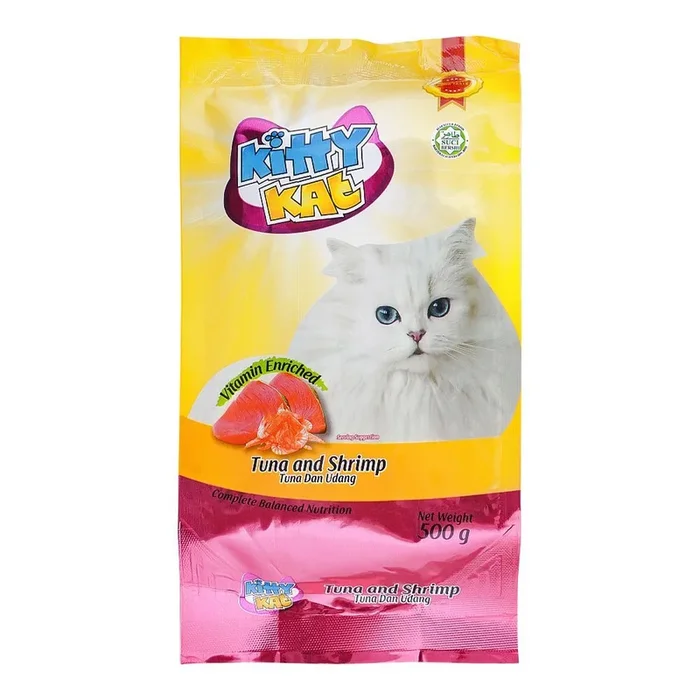 KITTY KAT DRY CAT FOOD – TUNA & SHRIMP 500 GM
