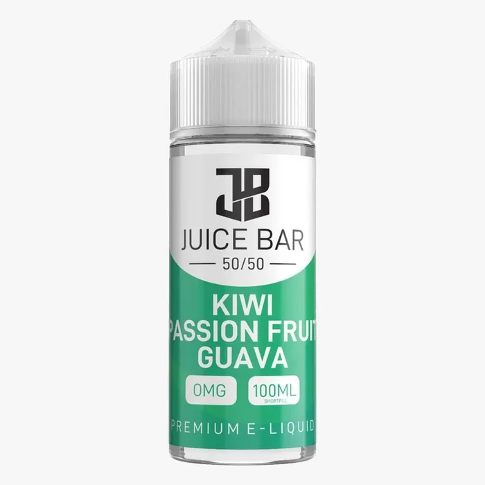 KIWI PASSION FRUIT GUAVA E LIQUID BY JUICE BAR 100ML 50VG