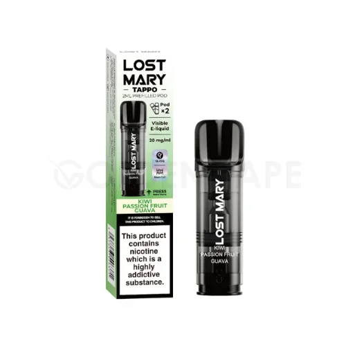 Kiwi Passion Fruit Guava Prefilled Pods by Lost Mary Tappo