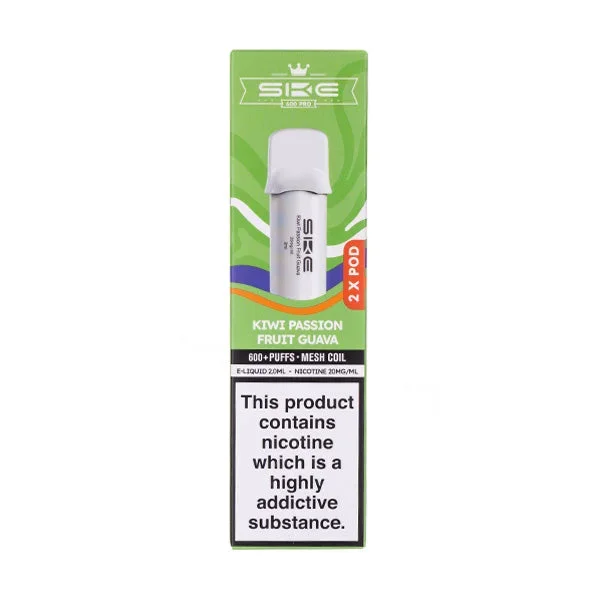 Kiwi Passionfruit Guava Crystal 600 Pro Prefilled Pods by SKE