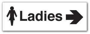 Ladies + symbol arrow right