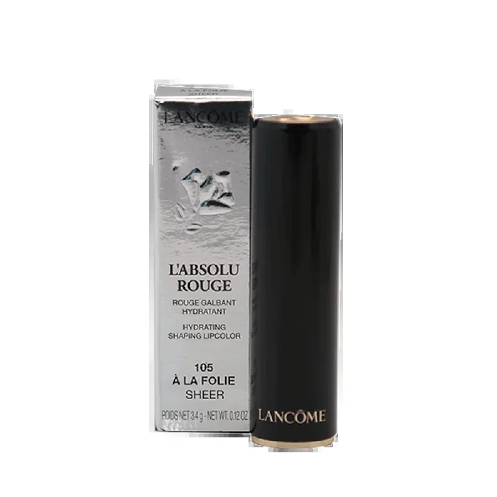 LANCOME L ABSOLU ROUGE LIPSTICK 105 A LA FOLIE SHEER PC