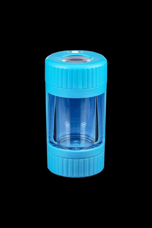 LED Viewing Chamber Stash Jar and Grinder