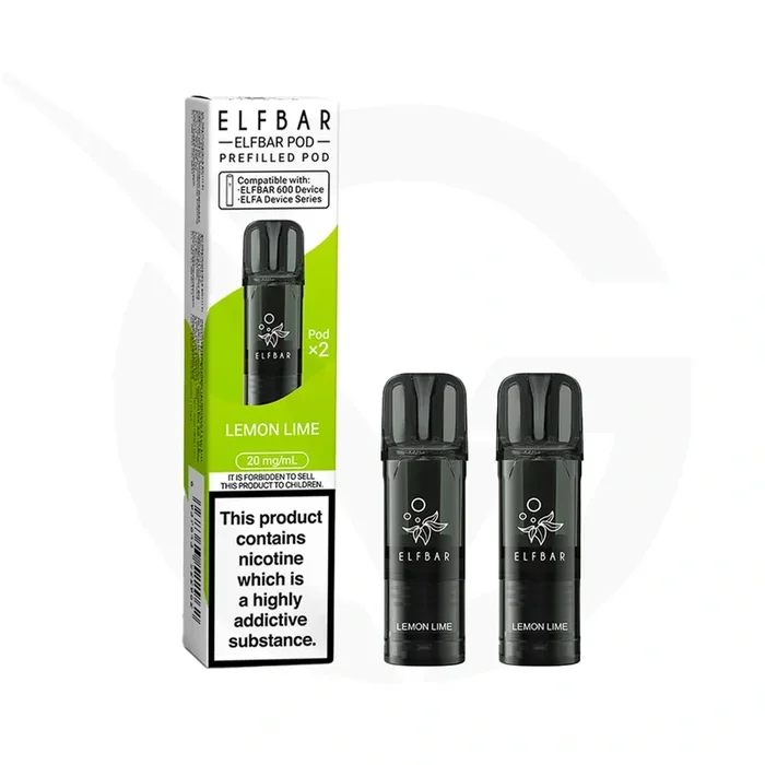 Lemon Lime Prefilled Pods By Elf Bar 600