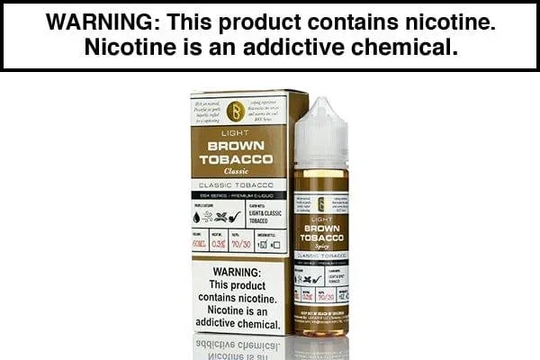 LIGHT CLASSIC BROWN TOBACCO BY GLAS BASIX 60ML