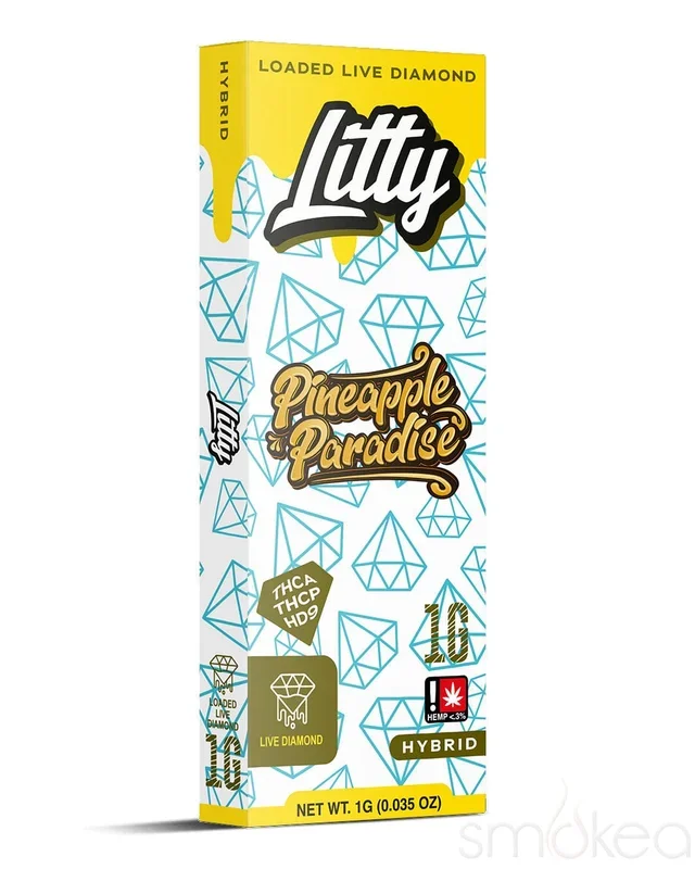 Litty 1g THCA Loaded Live Diamonds Vape – Pineapple Paradise