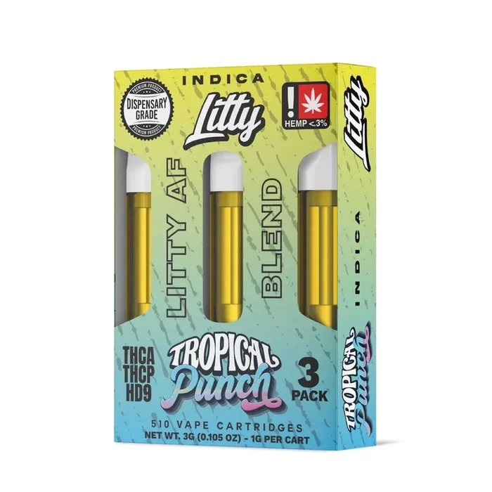 Litty AF Blend Tropical Punch Cartridge – 3 Pack