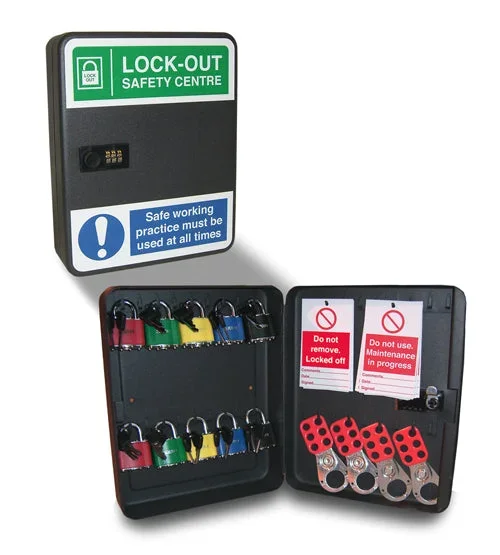 LOCK-OUT SAFETY CENTRE CABINET 10X LOCKS