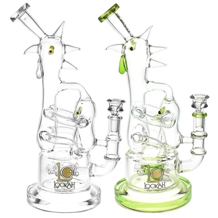 Lookah Glass Chicken Recycler Water Pipe | 12.25″ | 14mm F
