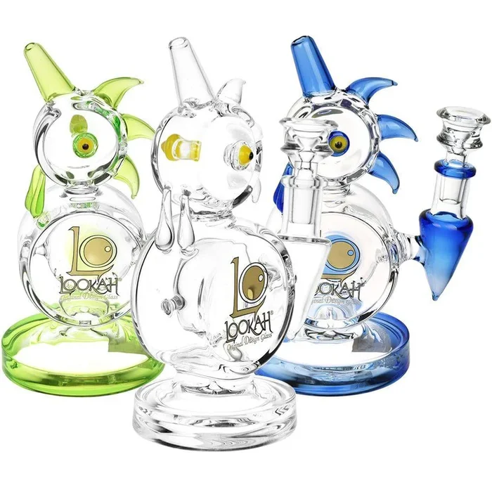 Lookah Glass Rooster Water Pipe | 7.5″ | 14mm F