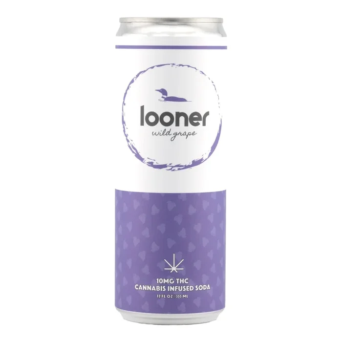 Looner Delta 9 Soda – Wild Grape 10mg