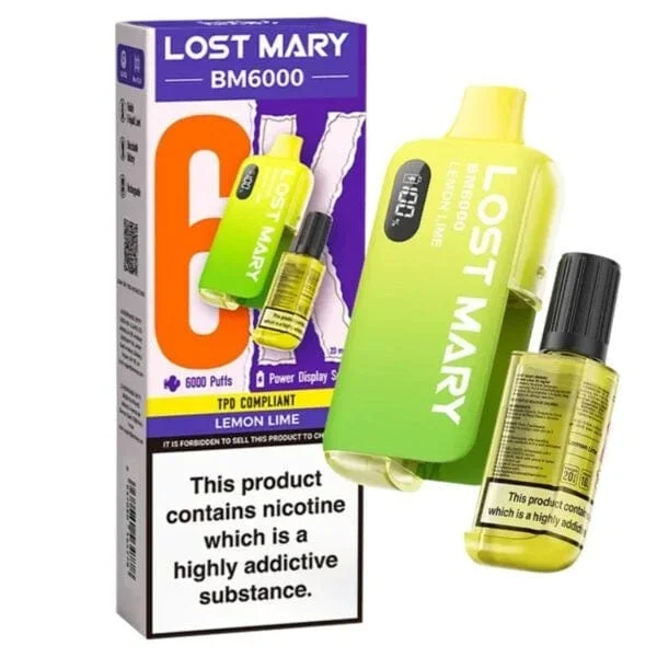 Lost Mary BM6000 Disposable Vape – Lemon Lime