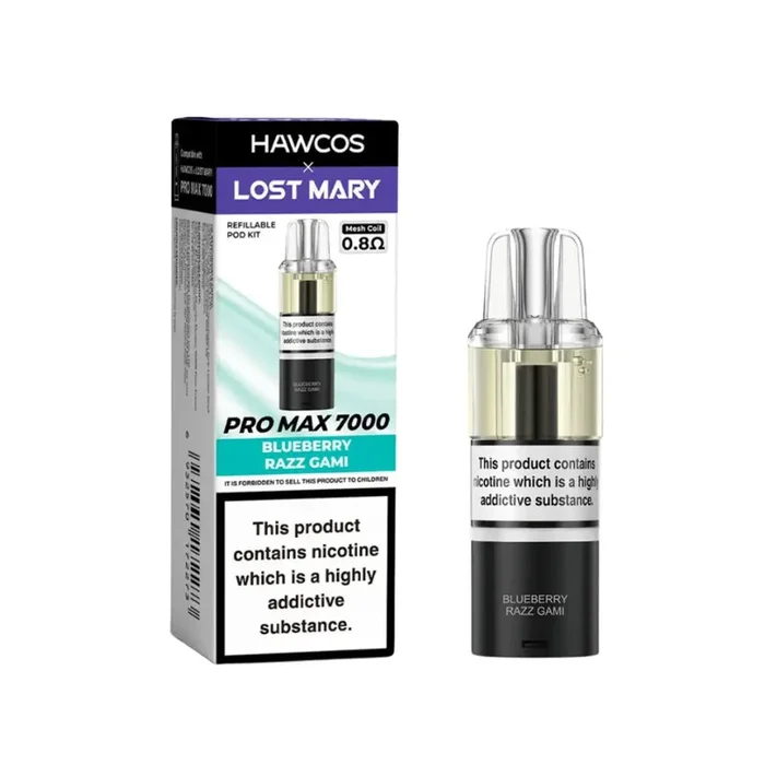 Lost Mary Pro Max 7000 Blueberry Razz Gami Refill Pod