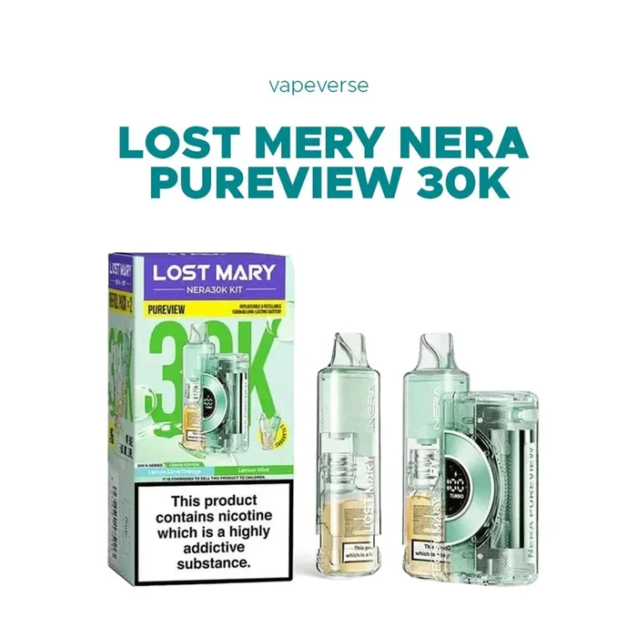Lost Mery Nera Pureview 30k , 30,000 Puffs Prefilled Pod Kit