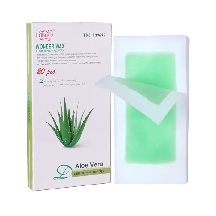 LUBNAS WONDER WAX STRIPS ALOE VERA HAIR REMOVING 20S