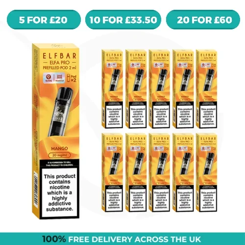 Mango Elfa Pro Prefilled Pods by Elf Bar