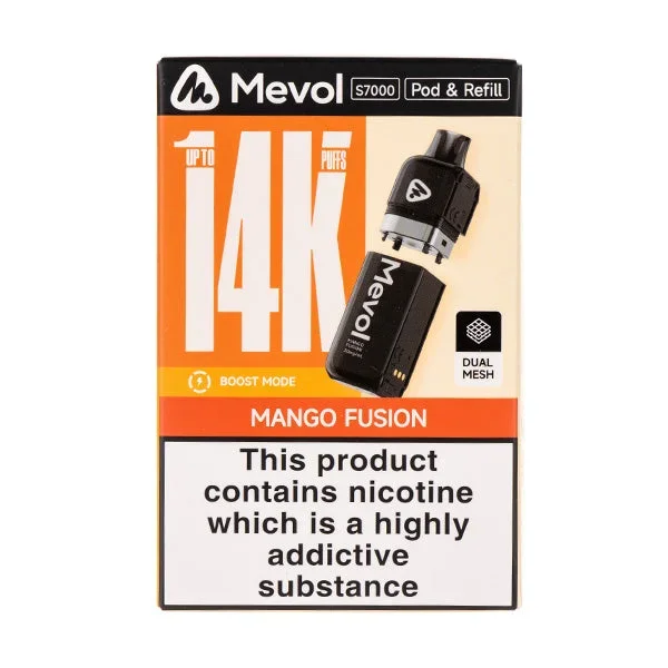 Mango Fusion S7000 Prefilled Pod + Refill by Mevol