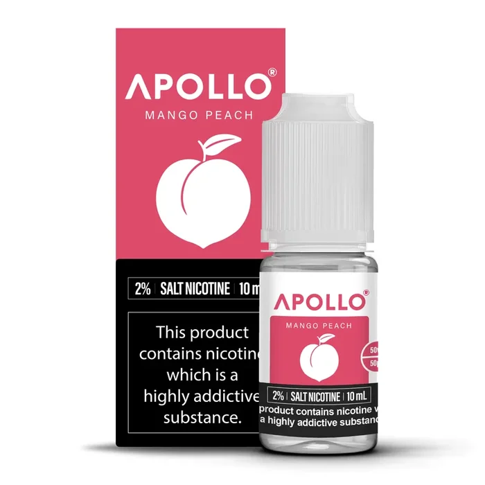 Mango Peach X 2% (20mg) Nic Salts 50:50 10mL E-Liquid by Apollo
