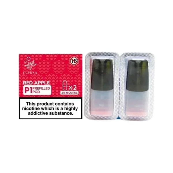 Mate 500 Pod – Red Apple – 2 Pack by Elf Bar.