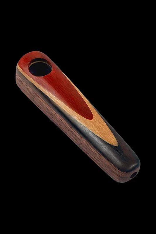 Melting Teardrop Wood Hand Pipe