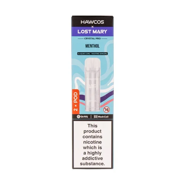 Menthol Crystal Pro Prefilled Pods by Hawcos x Lost Mary