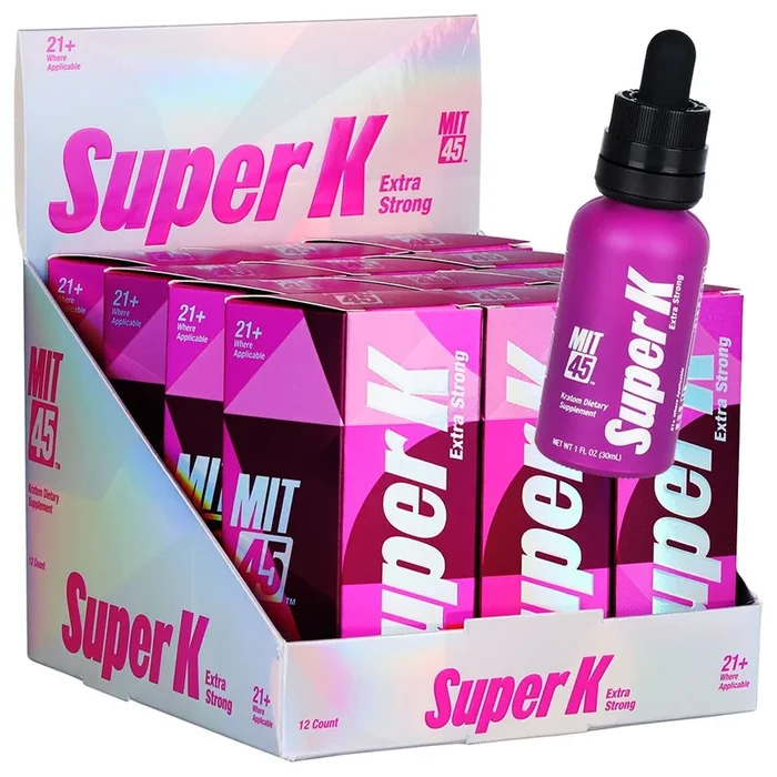 MIT45 Super K Extra Strong Kratom Shot – 375mg / 30ml 12ct