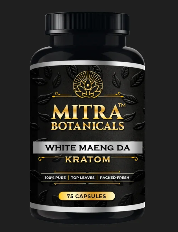 Mitra Botanicals White Maeng Da – Kratom (75 Capsules)