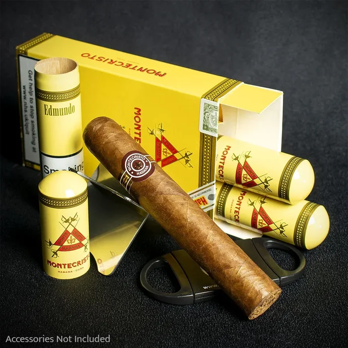 Montecristo Edmundo Tubos Cuban Cigars – 3 Pack