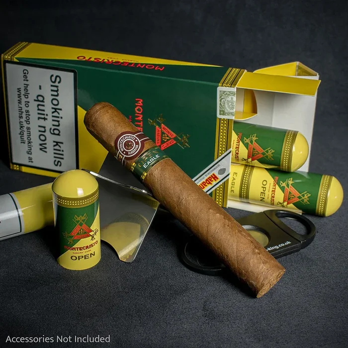 Montecristo Open Eagle Tubos Cuban Cigars – 3 Pack