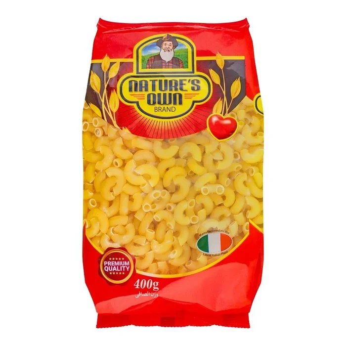 NATURES OWN BRAND MEDIUM ELBOW 400 GM
