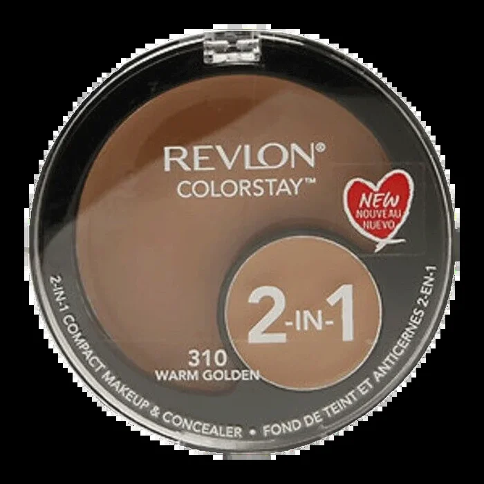 New Revlon 2 In 1 Compact Warm Golden 310 Pc