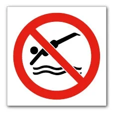 No diving symbol