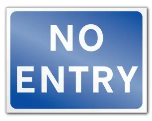 NO ENTRY (Self Adhesive)