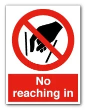 No reaching in