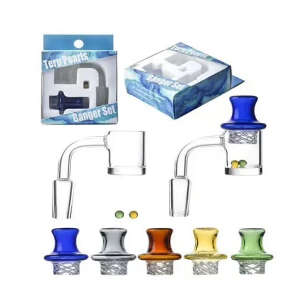 Non branded QB13 90° Flat Top Bucket Banger 14mm Male Slurper Set