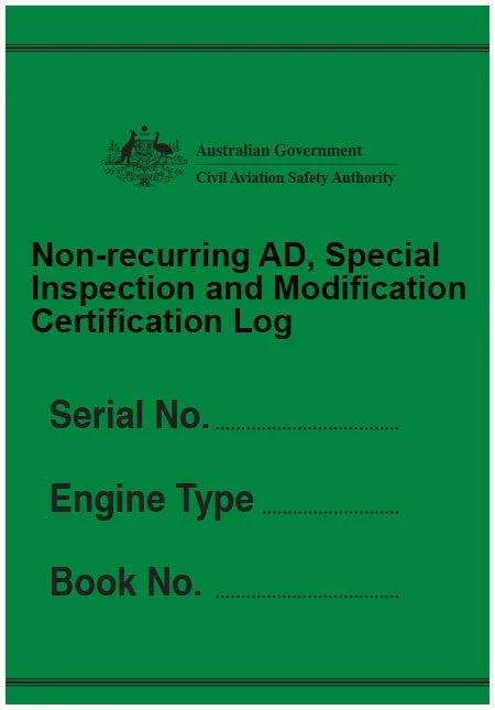 Non-recurring AD, special inspection and modification certification log