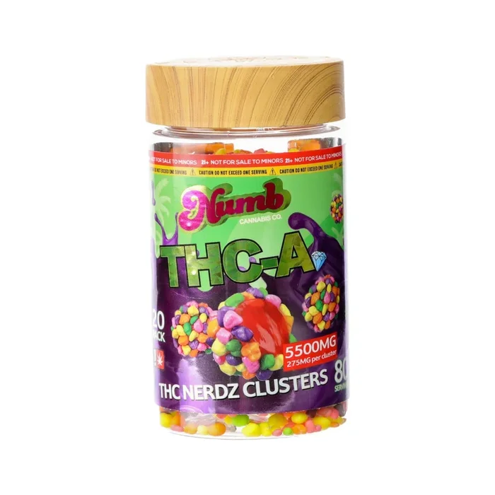 Numb THC-A Nerdz Clusters – 5500mg