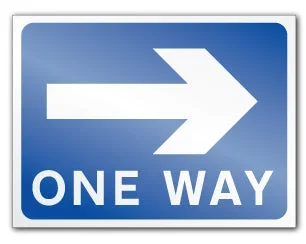 ONE WAY (right) (Self Adhesive)