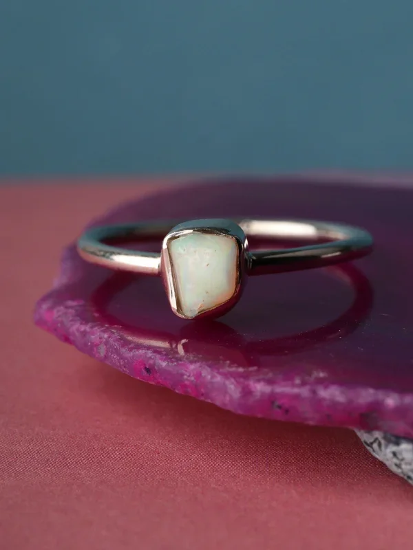 Opal Sterling Silver Ring