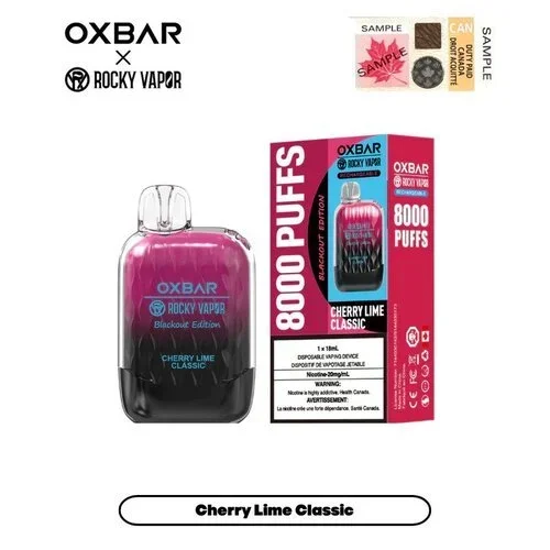 OXBAR x Rocky Vapor G8000 Blackout Edition Rechargeable Disposable Vape